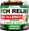 Dog Allergy Chews Itch Relief for Dogs Dog Allergy Relief Anti Itch for Dogs Dog Itchy Skin Treatment Dog Allergy Support Hot Spots Immune Health Supp