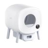 VEVOR 75L Self Cleaning Cat Litter Box with Odor Removal APP Control Sensor Gray