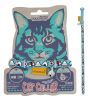 Touchcat Bell-Chime Designer Rubberized Cat Collar w/ Stainless Steel Hooks