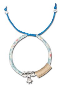 Touchcat Lucky Charms Designer Cable Necklace Cat Collar (Color: Blue)